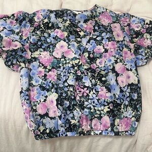 ASTR the label floral blouse